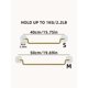 thumbnail image 4 of 1pc Gold Color No-drill Stainless Steel Towel Rack For Bathroom, Size S/m, 4 of 5