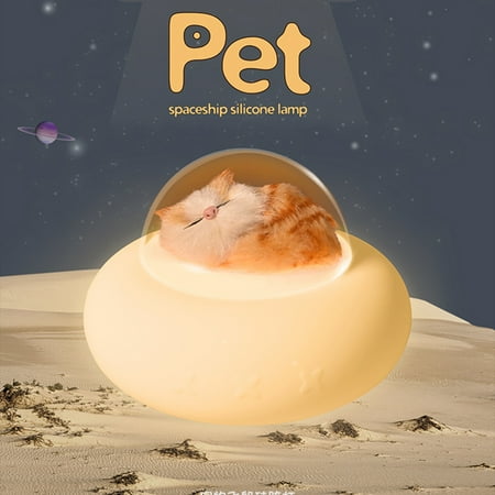 

MyBeauty Cute Cartoon Cat Puppy Shape Rechargeable Colorful Adjustable Room Night Light