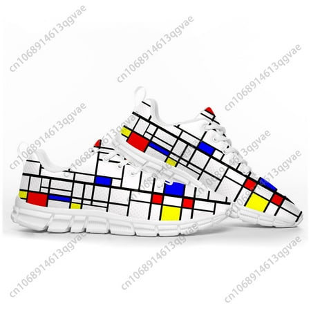 

Mondrian Abstract Art Aesthetic Sports Shoes Mens Womens Teenager Kids Children Customized Sneakers High Quality Couple Shoes