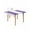 Purple white, variant on Purple Ombre Rectangle Tablecloth, Waterproof Elastic Fitted Table Covers for 8 Foot Tables, 32x96inch Decorative Tablecloths for Picnic, Camping, Indoor, Outdoor, Farmhouse Modern Art