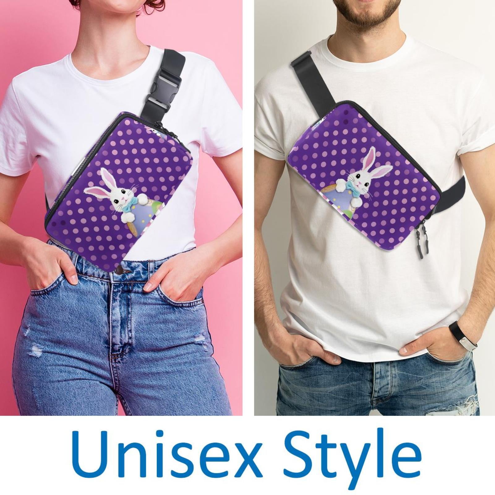 Easter Lightweight Adjustable Running Belt with Extension Strap for Unisex - Fanny Pack Waist Bag for Fitness and Exercise