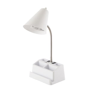 Mainstays Organizer Desk Lamp with USB Port