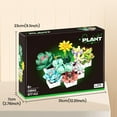 thumbnail image 6 of Honchoes 9 in 1  Succulent Flowers Building Sets Compatible with Lego Botanical Home Office Decor Gifts for Adults Boys Girls 977 Pcs, 6 of 6