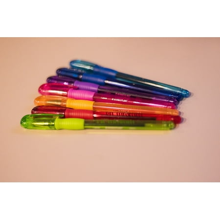 - LAMINATED POSTER Colorful Writing Office Color Pens Paper Drawing Poster Print 24 x 36