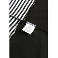 thumbnail image 4 of ABPHQTO Blusa de mujer de manga larga con cuello oblicuo a rayas de leopardo negro, 4 of 5