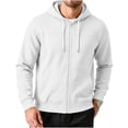 thumbnail image 5 of Bxsruta Mens Zip Up Hoodie Long Sleeve Casual Athletic Jacket with Pockets, 5 of 6
