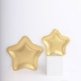 thumbnail image 6 of Balsa Circle 25 Matte Gold 9" Star Shaped Disposable Dinner Salad Paper Plates Party Events Decorations Supplies, 6 of 8