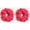 Pink, variant on 2 Pack Hair Scrunchie Headwear Tie Ring Plain Big Hairbands for Women(Red)