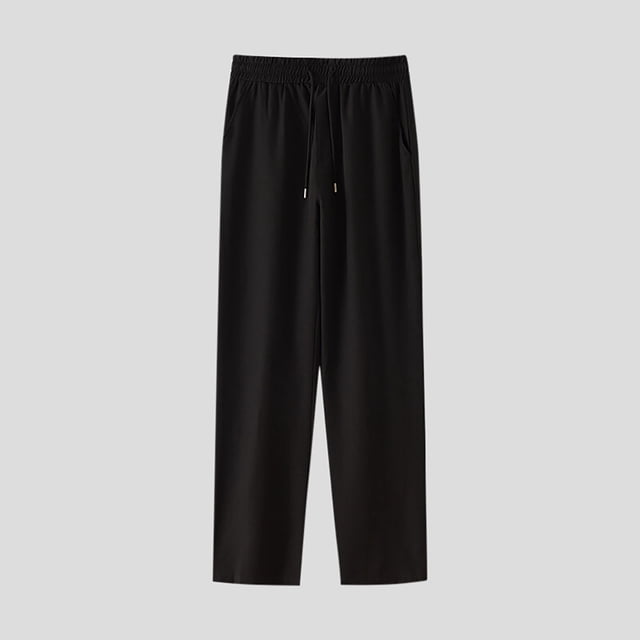 asjyhkr Mens Linen Pants Breathable Drawstring Elastic Waist Jogger Summer Beach Pants with Pockets