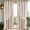 Khaki, variant on 84" x 52" Double-Layer Light-Blocking Drapes, Star Lace Sheer Overlay with Solid Liner, Grommet Top, Noise-Reducing, 1.63 lb, Suitable for Bedroom & Living Space