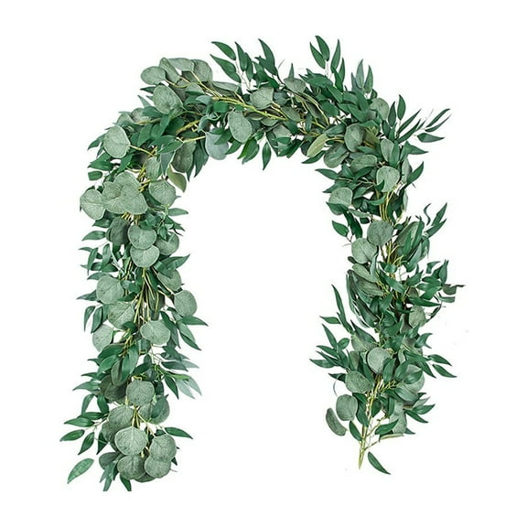 Fake Greenery Garlands Artificial Eucalyptus Garland Faux Hanging Plants for Rustic Wedding Arch Swag Doorways Table Runner Decoration