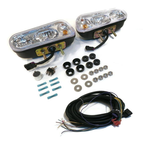 The ROP Shop | Universal Snow Plow Halogen Headlamp Light Kits For Snowdogg Hiniker Sno-way