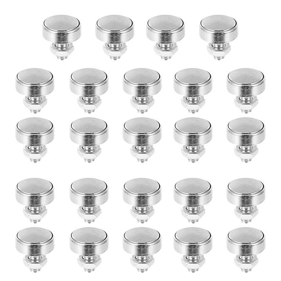Miangastore Vis de Plaque d'Immatriculation Antivol en Alliage de Zinc 6 Paires 0,59 X 0,20 Po