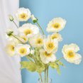 thumbnail image 3 of 4 Heads Artificial Bouquet Simulation Poppies Fake Silk Flower For Home Wedding Party Decoration, 3 of 8