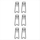 thumbnail image 1 of 6 Piezas de Soporte para de Fotos, Soporte de Caballete para de Fotos, Soporte de Acero Inoxidable para de Fotos de 5,12 X 2,17 Pulgadas, 1 of 5