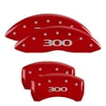 thumbnail image 3 of MGP 4 Caliper Covers Engraved Front & Rear 300 Red finish silver ch Fits select: 2005-2006 CHRYSLER 300C TOURING, 2007 CHRYSLER 300 TOURING, 3 of 6