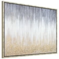 thumbnail image 3 of Golden Cascade Textured Glitter Hand Painted Framed Canvas Wall Art, 3 of 12
