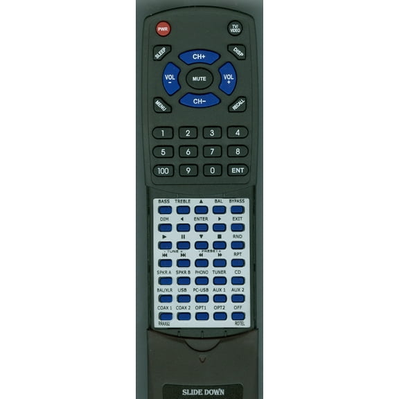 Replacement Remote for ROTEL RR-AX92, RRAX92, RA-1570, RA1570, RTRRAX92