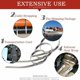 thumbnail image 2 of 500x7.9mm Metal Cable Ties, Silver Stainless Steel Cable Ties Heavy Duty Cable Ties - Zip Ties Metal - 120kg Resistance, Pack of 100, 2 of 4