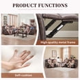 thumbnail image 2 of Bonzy Home Recliner Sofa Set, Manual Reclining Loveseat and 3-Seat Couch for Living Room Use, 2 of 7