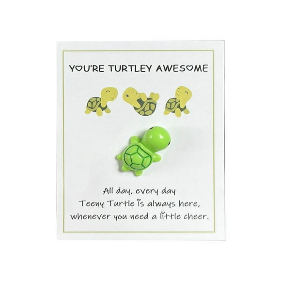 Heiheiup Valentines Day Turtley Cards Gifts For Kids You're Turtley Handmade Emotional Support Motivational Cards Turtle Exchange Card Friendship Gift For Boys Girls Classroom Schoo