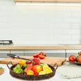 thumbnail image 3 of Shisuyan Round Bread Serving Basket Handcrafted Bread Serving Tray Snack Tray with Handles, 3 of 8