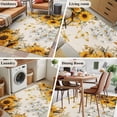 thumbnail image 5 of Area Rugs for Living Room Bedroom, Farmhouse Sunflower 4'x6' Rug Washable Carpet Runner Indoor Outdoor, Vintage Daisy Butterflies Rustic Burlap Non Slip Accent Floor Mats Rug for Kitchen, Office, 5 of 8