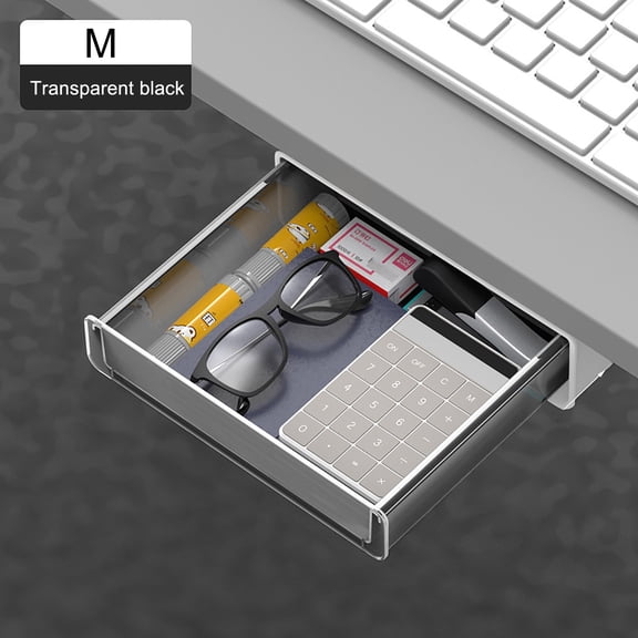Toolix Stationery Set Desk Drawer Attachment Pencil Organizer Desk Hidden Desk Organizer Under Desk Organizer Adhesive Pen Holder Desk Accessories Workspace Organizers Drawer Tray Storage Desktop