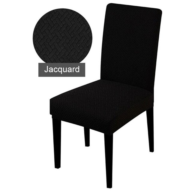 1 pieza de tela Jacquard tamaño Universal funda de silla barata fundas de silla elásticas grandes funda de asiento para sala de estar 34 colores