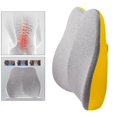 thumbnail image 1 of Asiento de coche Colcomx cojín de respaldo de espuma viscoelástica Amarillo, 1 of 8