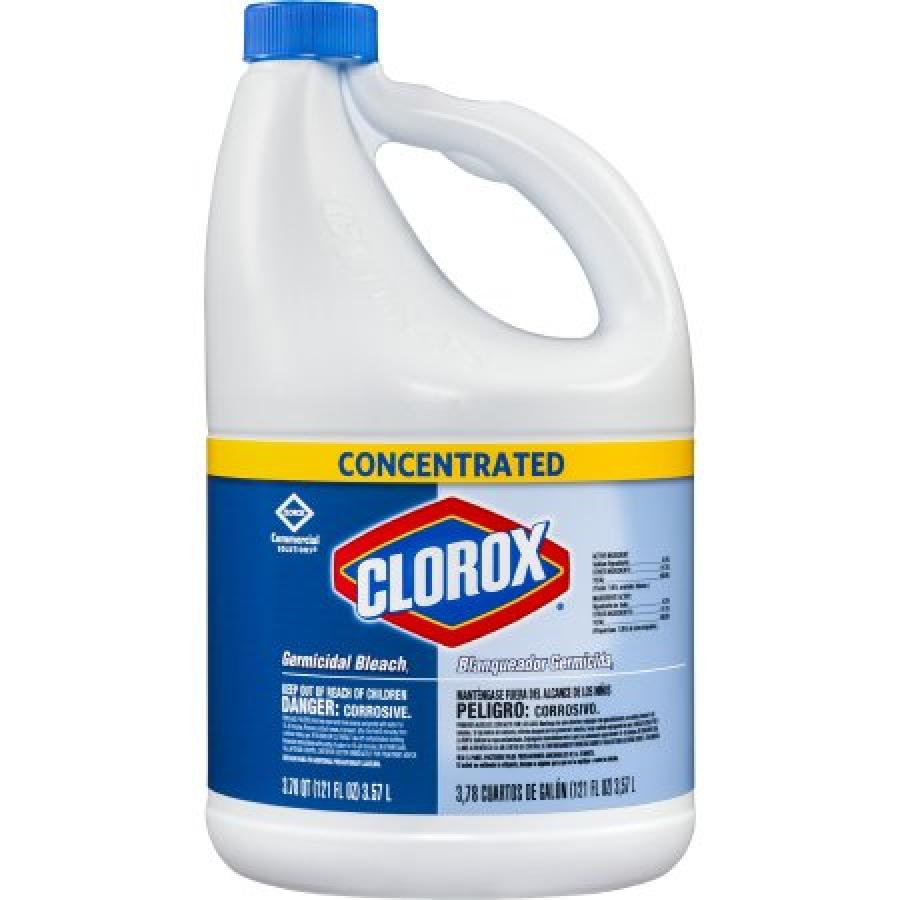 Clorox Germicidal Bleach, 121 ounce Jug, 3 Count