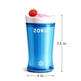 thumbnail image 2 of ZOKU Jumbo Slush and Shake Maker, taza compacta para hacer y servir con núcleo congelador crea batidos, granizados y batidos de una sola porción en minutos, sin BPA, azul brillante, 2 of 5