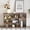 Nut-brown+1, variant on ENTU Modular Cube TV Stand Black Wood Grain MDF