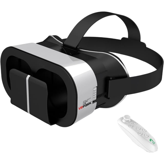 Auriculares VR de teléfono - Dispositivo de realidad virtual escalable, gafas de películas en 3D | Visor panorámico de alta definición para contenido educativo, exploración de viajes, juegos e