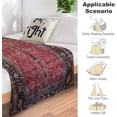 thumbnail image 2 of Antique Persian Red Rug Flannel Fleece Throw Blankets 50"X40" Lightweight Fluffy Winter Fall Blanket Cozy Soft Fuzzy Plush Home Decor for Couch Bed Sofa Bedroom Living Room Travel, 2 of 6