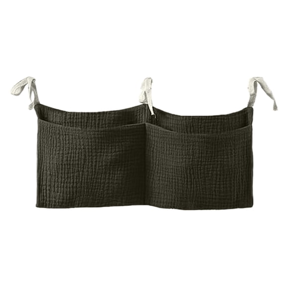 Bedside Crib Organizer Hanging Storage Bag for Milk Bottles and Nursery Accessories