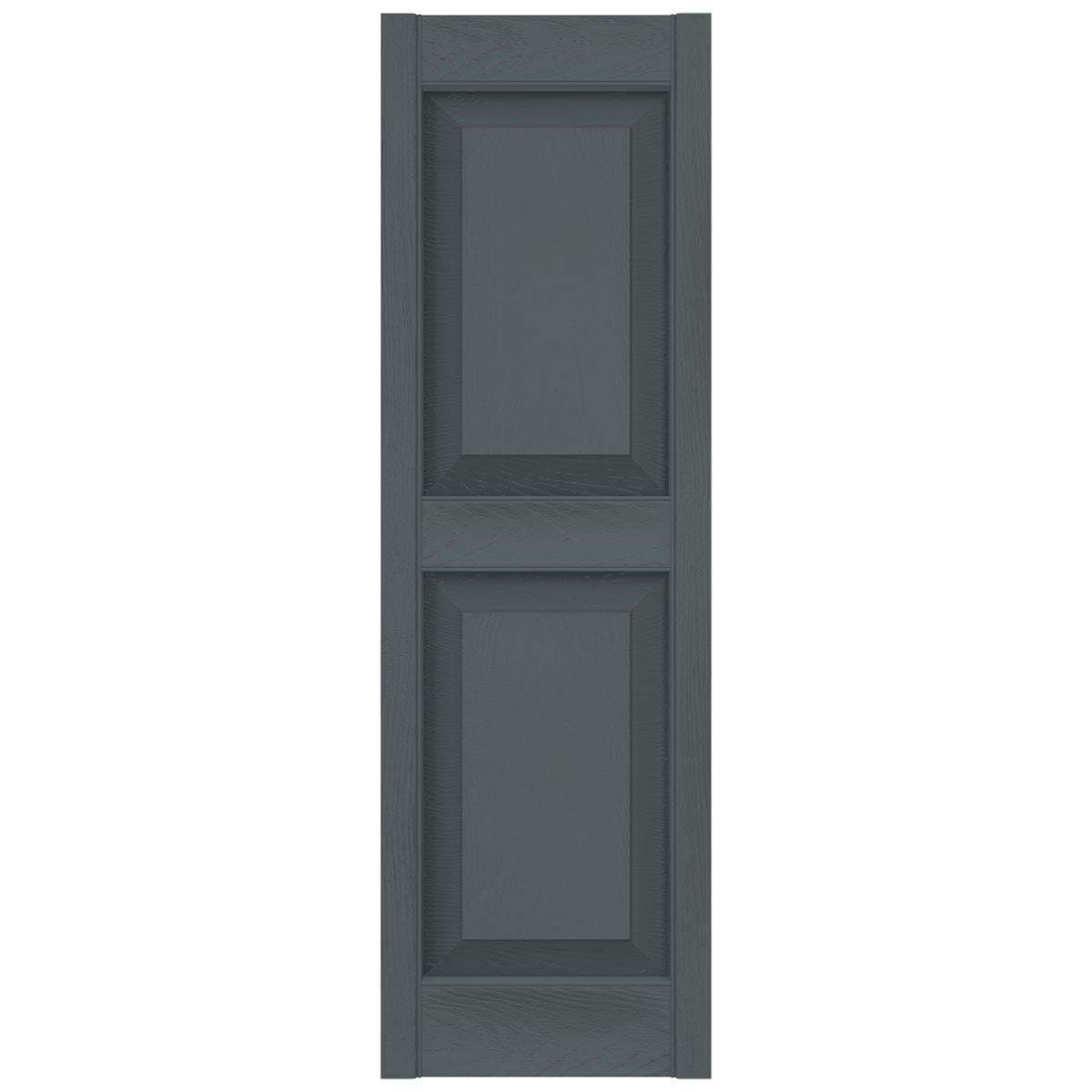 Ekena Millwork 14 3/4"W x 55"H Mid-America Vinyl, Standard Size Williamsburg Double Panel Shutters, w/Installation Shutter-Lok's & Matching Screws (Per Pair), 419 - Storm Cloud