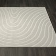 thumbnail image 5 of Luxe Weavers Modern Geometric Wave Gray 8x10 Area Rug, Stain Resistant Carpet, 5 of 9