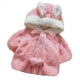 thumbnail image 1 of Abrigo De Invierno Para Niños Pequeños, Chaquetas De Abrigo Para Niñas, Color Sólido, Felpa, Lindas Orejas De Conejo, Sudadera Con Capucha, Abrigo Grueso, Capa Rosa Odeerbi  LM103-3762, 1 of 9