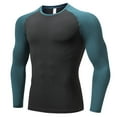 thumbnail image 4 of YUGYXL Men's UPF 50+ Long Sleeve Rash Guard Shirts Quick Dry Swim Shirts Workout Running Top Lightweight Green L, 4 of 8