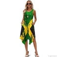 thumbnail image 6 of HELLHERO Jamaica Flag Theme Summer Sleeveless Dress for Cocktail Party Art Shows, Side Pockets Deform Resistant Sleeveless Sundress, 6 of 8