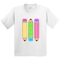 thumbnail image 3 of Inktastic Colorful Patterned Pencils for Back to School Youth T-Shirt, 3 of 5