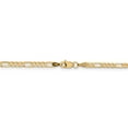thumbnail image 3 of Primal Gold 14 Karat Yellow Gold 3mm Concave Open Figaro Chain, 3 of 7