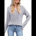 thumbnail image 1 of Camisetas de Larga para Mujer, Sudaderas con Capucha de Moda con Bolsillo de Canguro, Sudaderas de Otoño Gris XXL, 1 of 8