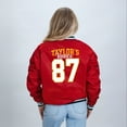thumbnail image 3 of Taylor's Fianc&eacute; Number 87 Front And Back - Womens Bomber Jacket, 3 of 4