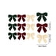 thumbnail image 3 of Adornos navideños con lazo de terciopelo, 12 unidades, para San Valentín, Navidad, ventanas, árboles de Navidad, Halloween, otoño, hogar, adornos navideños., 3 of 6