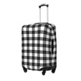 thumbnail image 2 of Xecao Black White Plaid print Elastic Luggage Cover, with double-sided print , is perfect for travel, business, and daily use (NOT included luggage!), 2 of 9