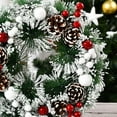 thumbnail image 3 of Artificial Succulents Wreath Winter Garlands for Front Door Christmas Round Wreath Suitable for Indoor and Home Decoration, 3 of 4
