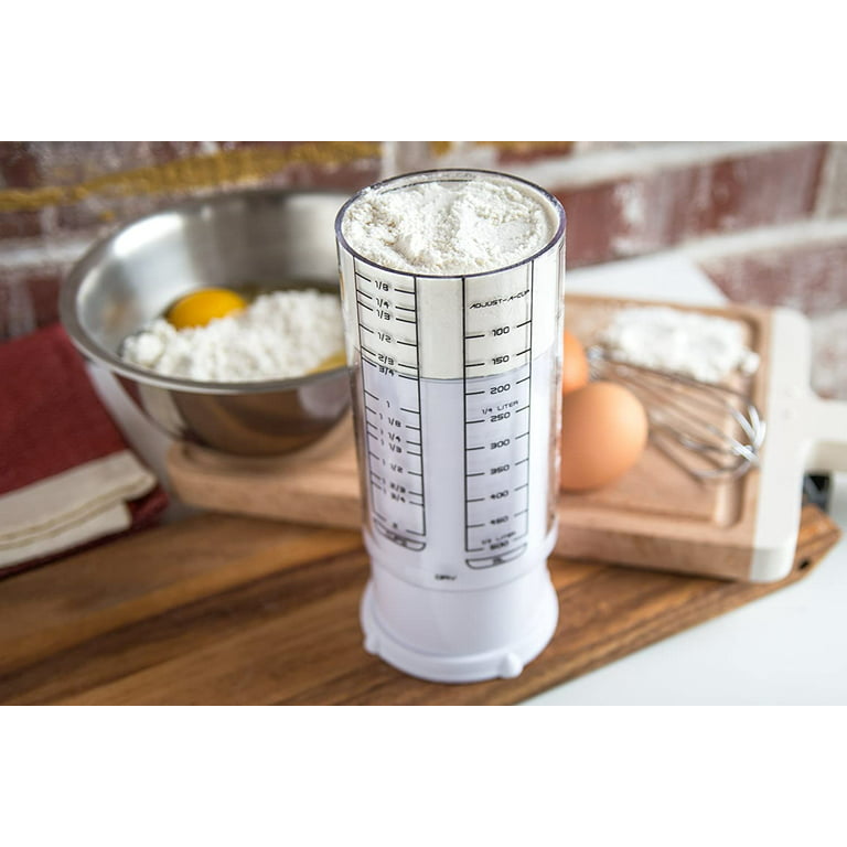  KitchenArt 1 Cup Adjust-A-Cup, Plastic, White
