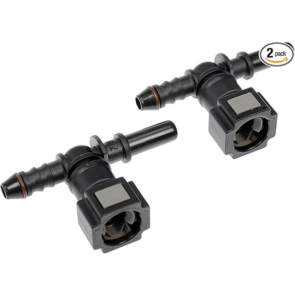 Dorman 800-177 Quick Connector 5/16 In. Steel TEE to 6mm with O-ring, 2 Pack